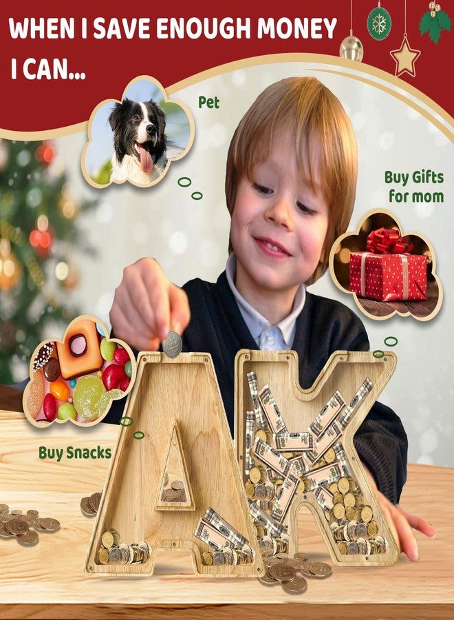 Bemaystar 12" Piggy-Bank for Kids: Letter Piggy Bank for Boys Girls Toddler,Kids Letters Coin Bank - Image 4